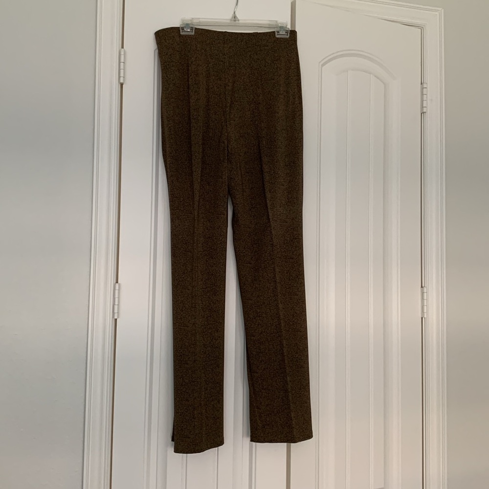 Talbots Elastic Waist Abstract Print Trousers - image 4